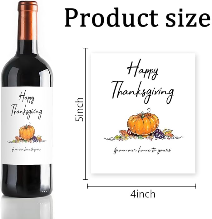 24Pcs Thanksgiving Wine Label Cheers Thanksgiving Wine Label Holiday Gift Champagne Label Wine bottle label Thanksgiving Gift Funny Gift.