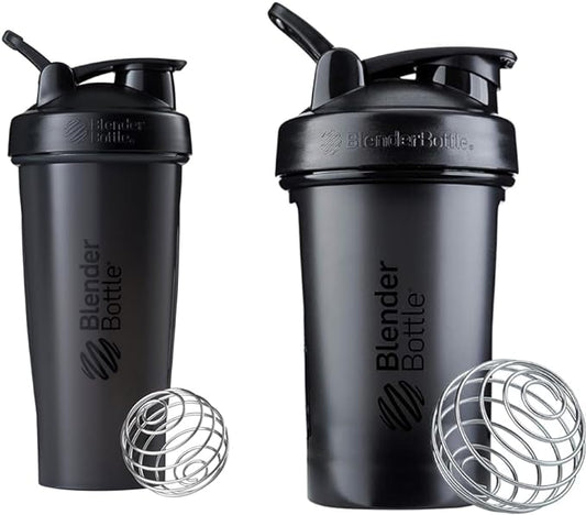 BlenderBottle Classic 28-Ounce and 20-Ounce Shaker Bottles with BlenderBalls for Protein Shakes