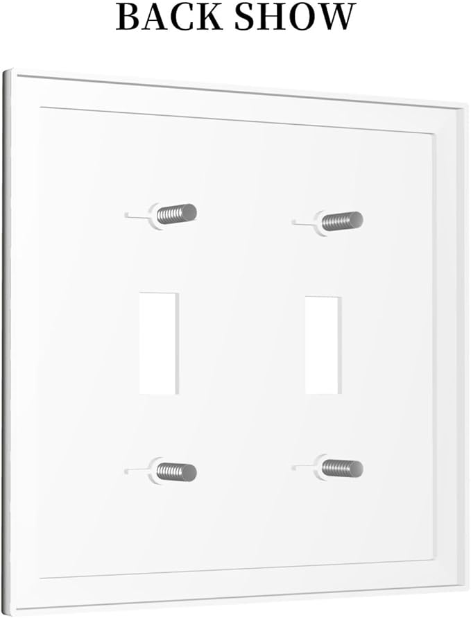 Black Witchy Skeleton Skull Gothic Sun Moon Double Toggle Novelty Light Switch Covers Decorative Unique 2 Gang Wall Plate Dual Electrical Faceplate Switchplate for Bathroom Living Room Decor