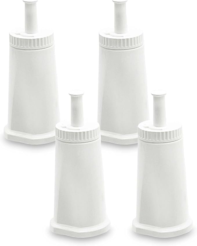 4 Pack Replacement Water Filter Breville Bes880 Water Filter for Barista Pro BES878, Oracle Touch BES990, Oracle BES980, Dual Boiler BES920 Bambino ClaroSwiss Sage BES008WHT0NUC1