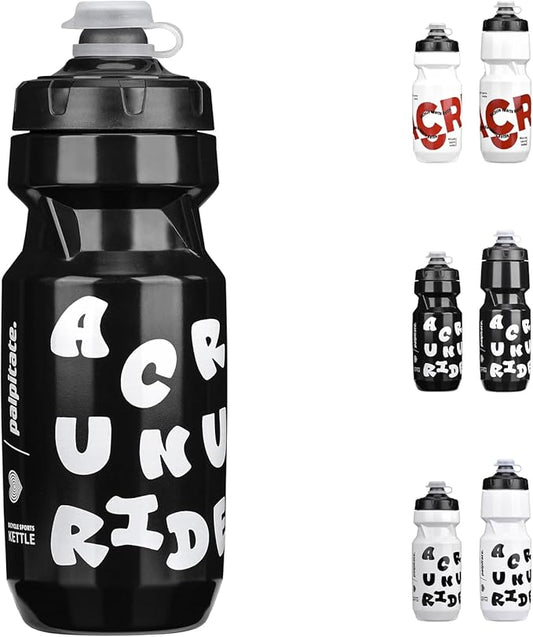 Bike Water Bottle 21oz Bicycle Water Bottle for 5hrs Insulation Sports Squeeze Water Bottle with Leakproof DesignFits Most Bike Cages (Black 21)