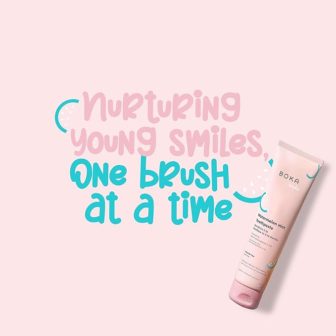 Boka Fluoride Free Toothpaste Nano Hydroxyapatite Toothpaste - Watermelon Mint Flavor, 4 oz 3Pk US Manufactured