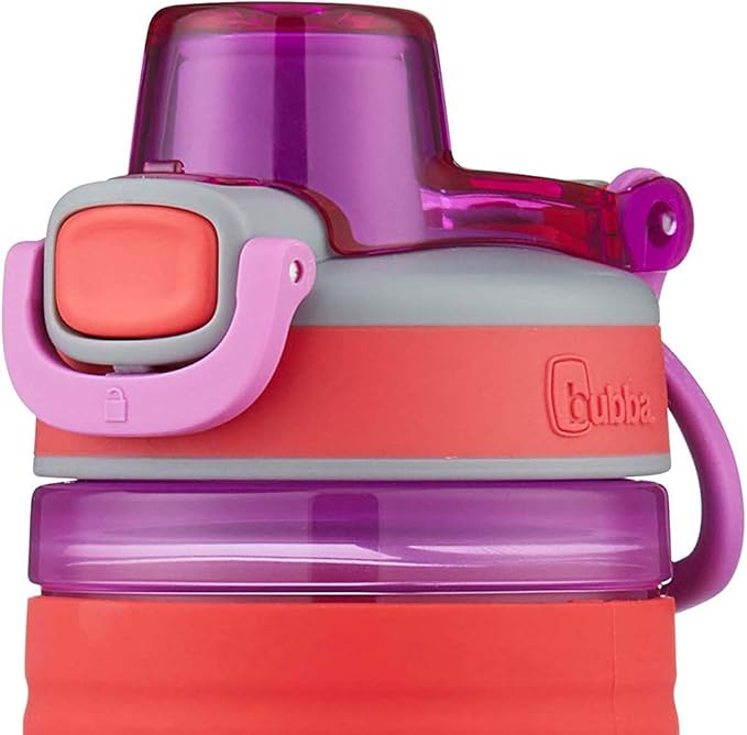 Bubba Leak Proof Flo Silicone Kids Water Bottle, 16 oz., Refresh Coral