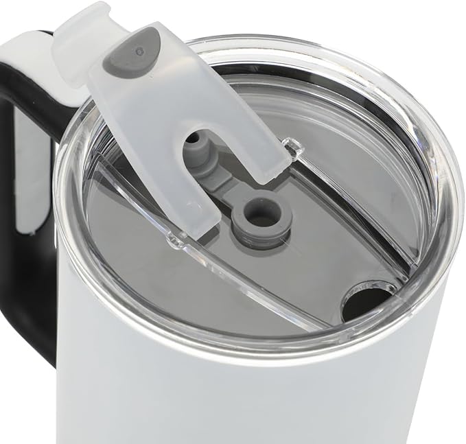 Bioworld The Grinch Max 40 Oz White Stainless Steel Tumbler With Handle