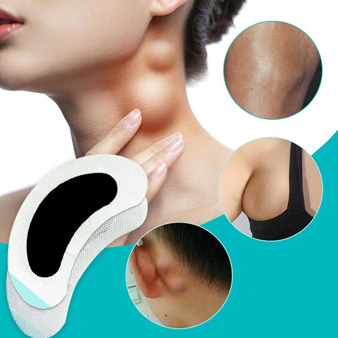 BXQJRJLymphatic Drainage Patch Lymphatic Drainage Herbal Lymphatic Drainage Care Patch Herbal Neck Patch (12)