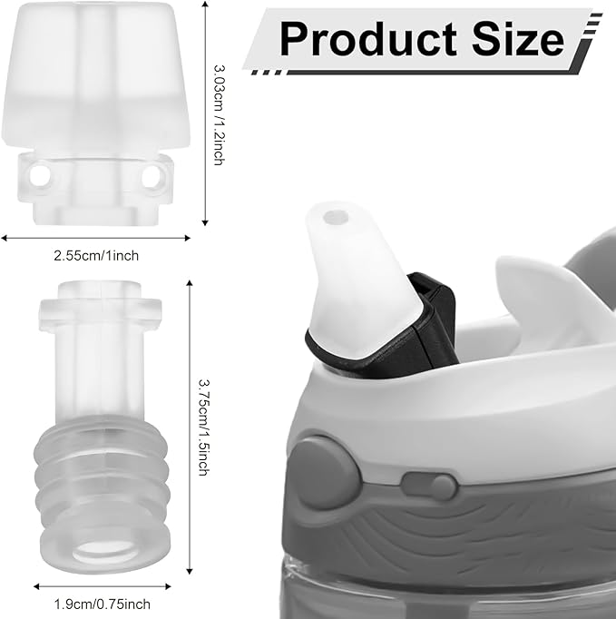 4pcs Water Bottle Bite Valve for Contigo, Water Bottle Mouthpiece Replacement Silicone Water Bottle Bite Valve Replacement Accessories for Contigo Water Bottle