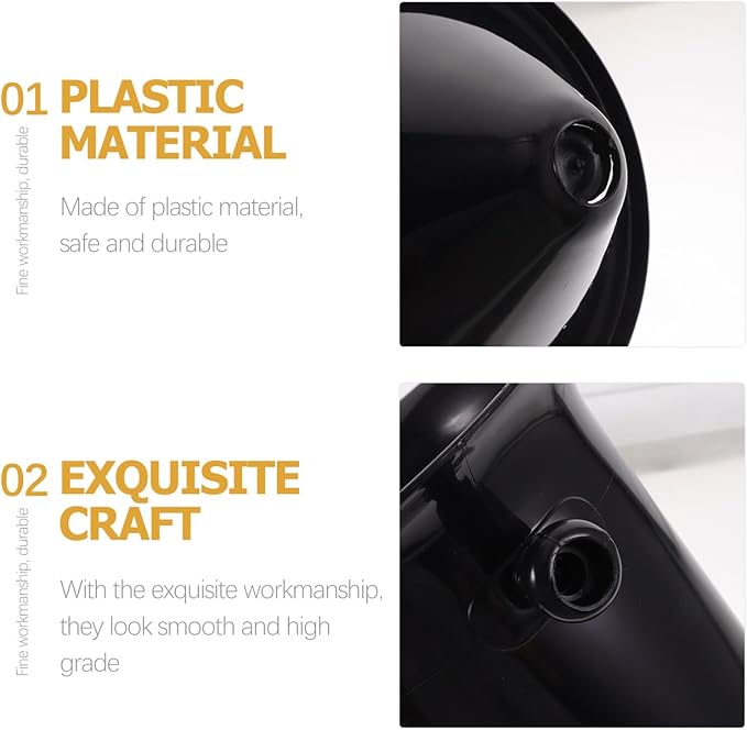 4Pcs Wine Spittoon Wine Dump Buckets Bucket Spit Wine Barrels Cold Wine Barrels Ice Bucket for Wine Whiskey Cocktails (Black)