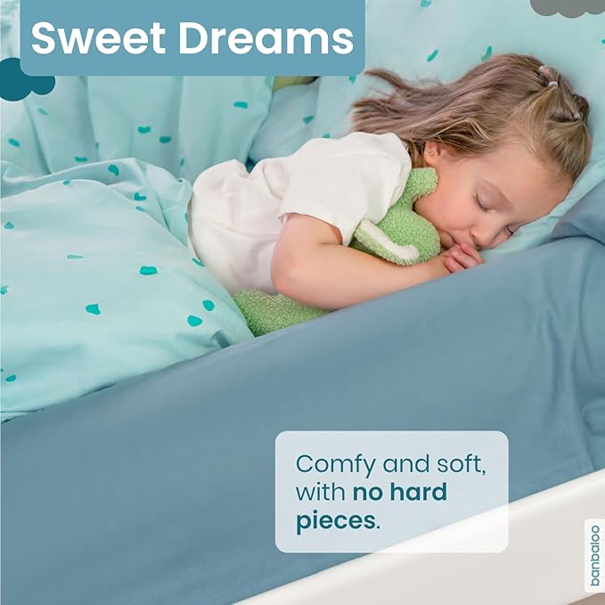 BANBALOO -Inflatable Bed Bumper for Children - Child Fall Protection, Inflatable Travel Bed Rail, for fold-Away, Single, Double, Queen Size, King Size and Montessori beds