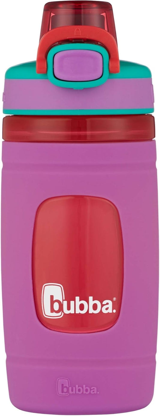 bubba Flo Kids Water Bottle, 16 Ounces (Pack of 1), Mized Berry with Watermelon