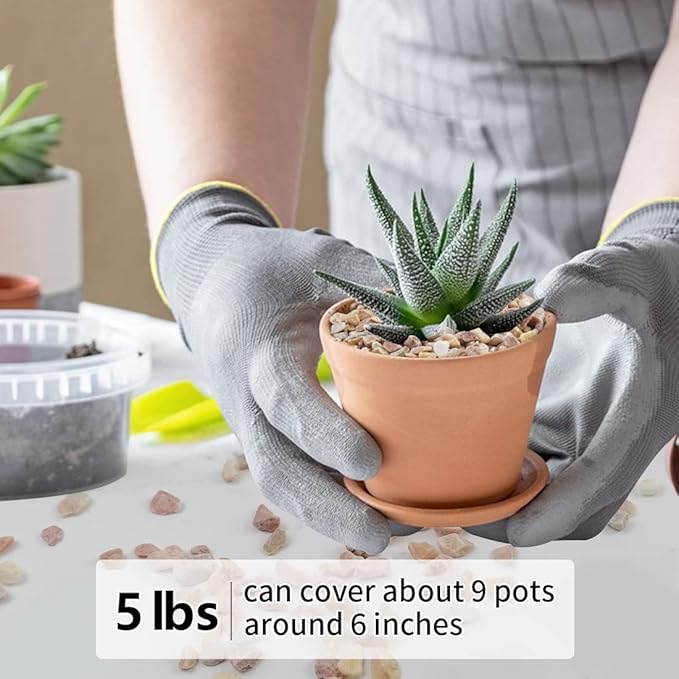 5LB Succulent and Cactus Gravel Pebbles, 1/5 Inch Natural Decorative Polished Stones, River Rocks for Plants, Vases, Aquariums, Terrarium and Outdoor Gardening,Peach