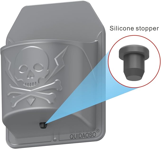 Beer/Can/Drink/Wine Bottle Holder for Shower, Wall Mounted Cup/Toothbrush Holder, Beer Accessories, Funny Birthday Gifts(01Grey)