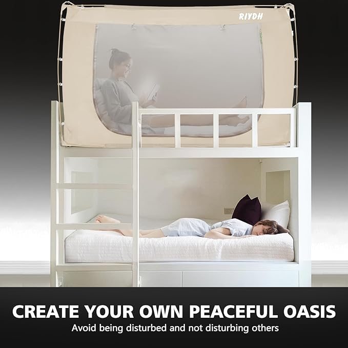 Bed Tent Bed Canopy Full Size Tents for Adult and Kids- Portable Dream Tent Indoor Sleeping Tents 70% Blackout with 3 Doors Breathable Big Space Tents