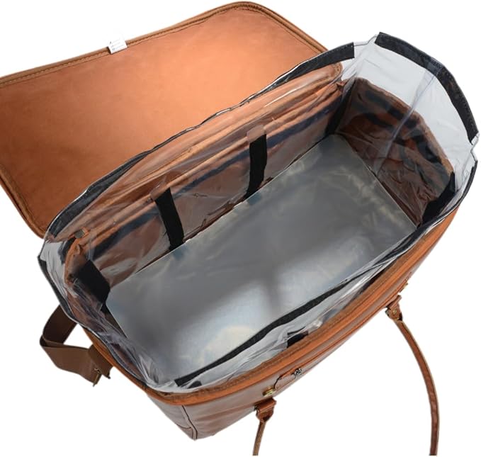 Ax store - Leather wine bag - 6 bottles insulated tote bag - Wine Cooler bag - Wine accessories for wine lovers