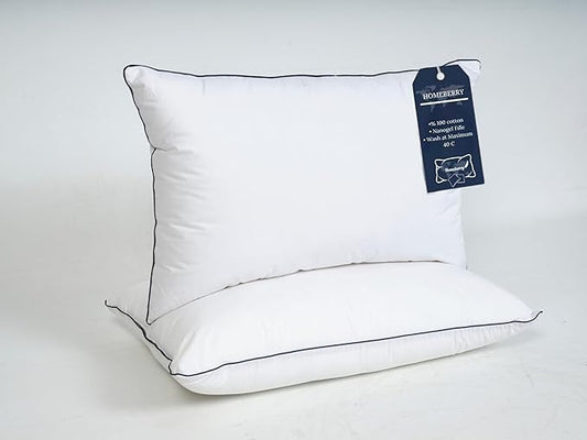 Bed Pillows Queen Size Set of 2 - Pillows for Side and Back Sleepers, Super Soft Down Alternative Microgel Filled Pillows | Comfortable Hotel Luxury Cooling Pillow 20x30 Inches