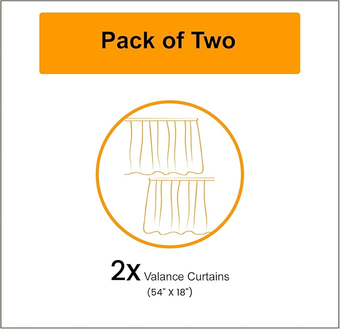 Ambesonne Tiki Bar Window Valance Pack of 2, Sixties Retro Inspired Hawaiian Party Happy Tiki Pattern Colorful, Rod Pocket Curtain Valances for Kitchen Bedroom, 54" X 18", White Brown