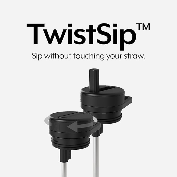 BrüMate Rotera 35 oz Stainless Steel Water Bottle with Touch Free Straw and Carry Handle | 100% Leakproof Insulated Water Bottle | Cup Holder Friendly Base | (Sage)