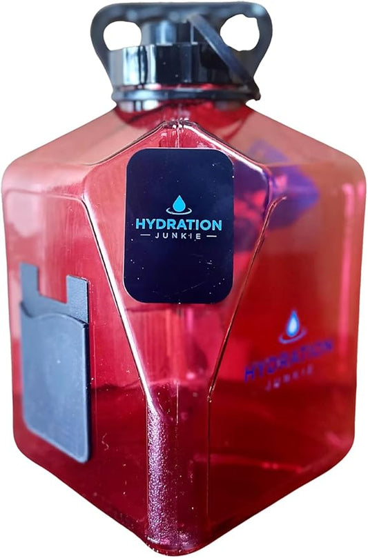 3 LITER BIG WATER BOTTLE WITH HANDLE | TRANSPORTER JUG (POWER RED)