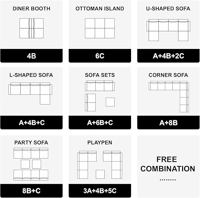 Belffin Convertible Sectional Sofa with Chaise Velvet L Shaped Sofa Couch Modular Sectional Sofa with Storage Grey