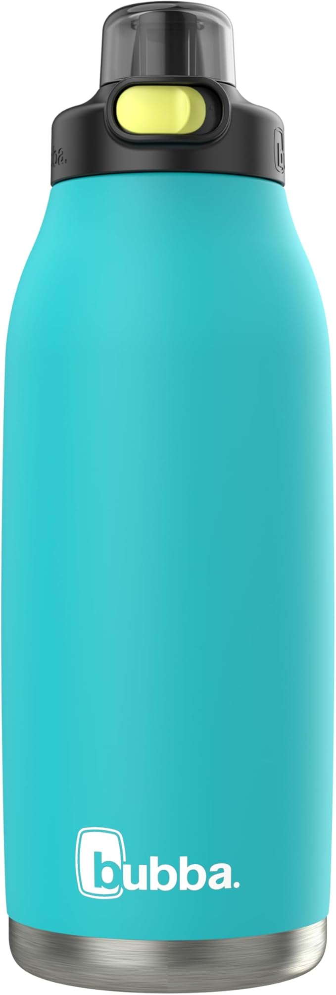 Bubba Radiant Stainless-Steel Pop-Up Straw, 40oz Water Bottle, Medium, Rubberized Scuba