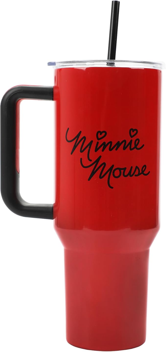 Bioworld Disney Classic Minnie Mouse 40 Oz Stainless Steel Tumbler