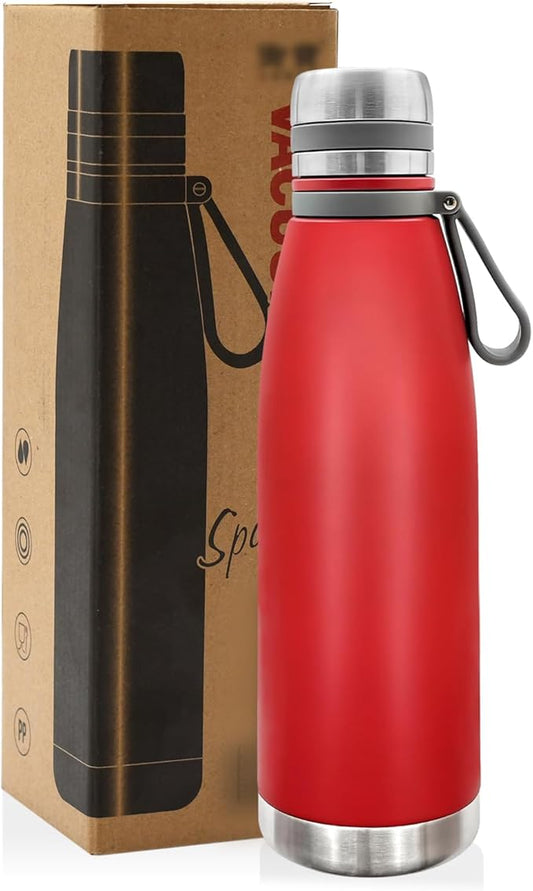 22oz Thermos for Hot and Cold Drinks, Coffee Thermos Water Bottle, Wide Mouth Thermal Cups- Leakproof Stainless Steel Insulated Thermos - Commute, Travel, and Picnic Friendly