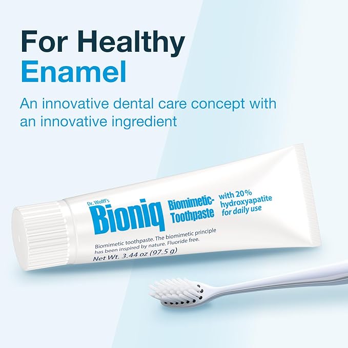 Bioniq Classic Biomimetic Toothpaste with 20 Percent Hydroxyapatite for Daily Use, 3.44 Ounce (Pack of 3)