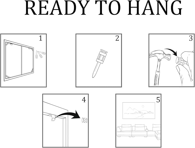 AJAZIKO Red Wall Art - Modern Framed Wall Art for Living Room - Red Tree Black and White Landscape Canvas Prints Posters & Prints for Home Office Bedroom Decorations - Large Wall Pictures 29×58IN