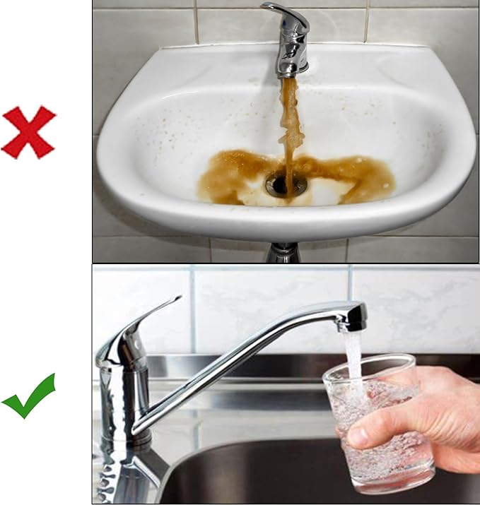 5 micron water filter 10 x 2.5 sediment filter,Be suitable for sediment filter for well water,Reduces sediment, sand, soil, silt and rust and is suitable for standard filter housing. (4 pack)