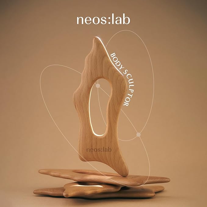 Body Sculptor - Beech Wood Massage Tool, Portable & Lightweight Scraping Tools, Wood Gua Sha, Relieve Tensed Muscle, Lymphatic Massage to Help Face & Body Circulation