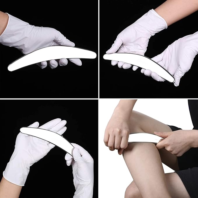 3 in 1 Muscle Scraper Stainless Steel IASTM Set, Physical Therapy Massage Scraper, Gua Sha Muscle Treatment Tools