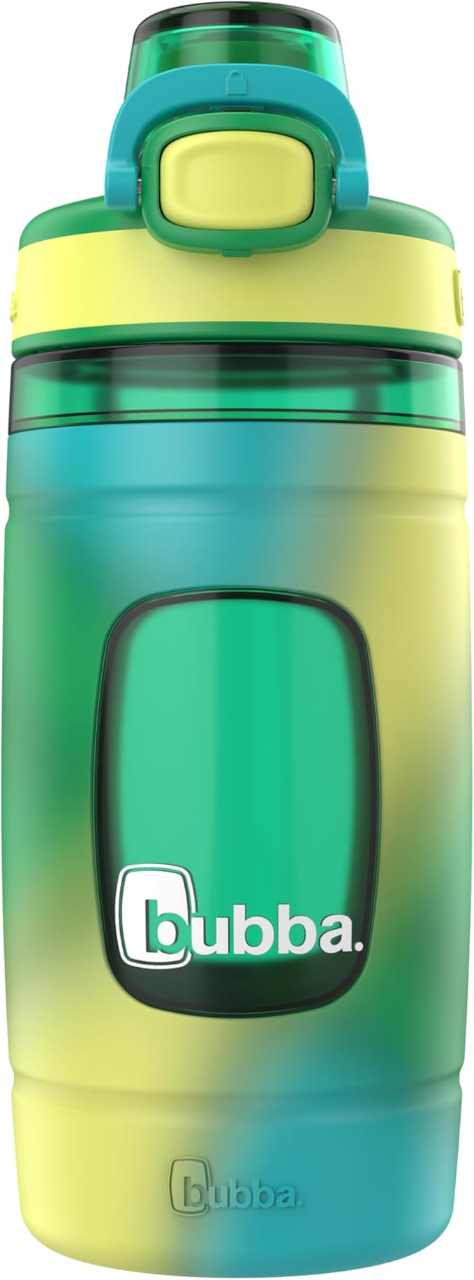 Bubba Kids Flo Silicone Sleeve and Wide Mouth, 16oz. Water Bottle, Medium, Fresh Fern Tie Dye