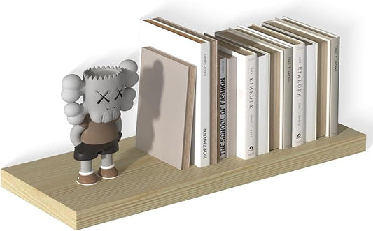 12 Inch Deep Floating Shelves for Wall 1 Pack Floating Shelves Large Storage Space Wall Mount Shelf for Living Room Kitchen Bathroom 30" W x 12" D x 1.2" H Oak