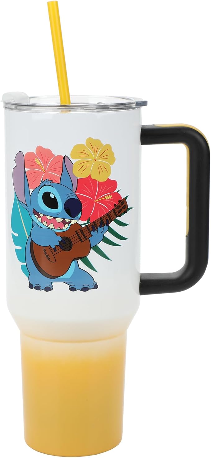 Bioworld Disney's Stitch Hawaiian 40 Oz. Stainless Steel Tumbler
