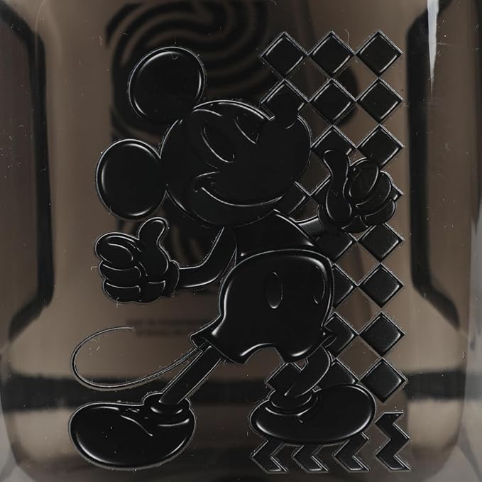 Bioworld Disney Mickey Mouse Ears 50 Oz Black Water Bottle With Carrying Strap