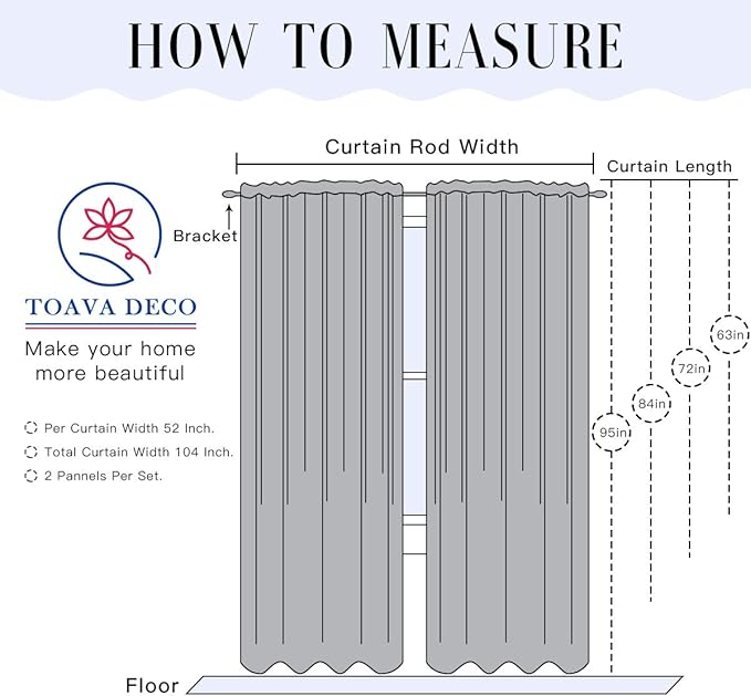 Black Sheer Curtains 95 Inches long 2 Panels Rod Pocket Ture Black Curtain for Bedroom Living Room 52x95 Inch Length