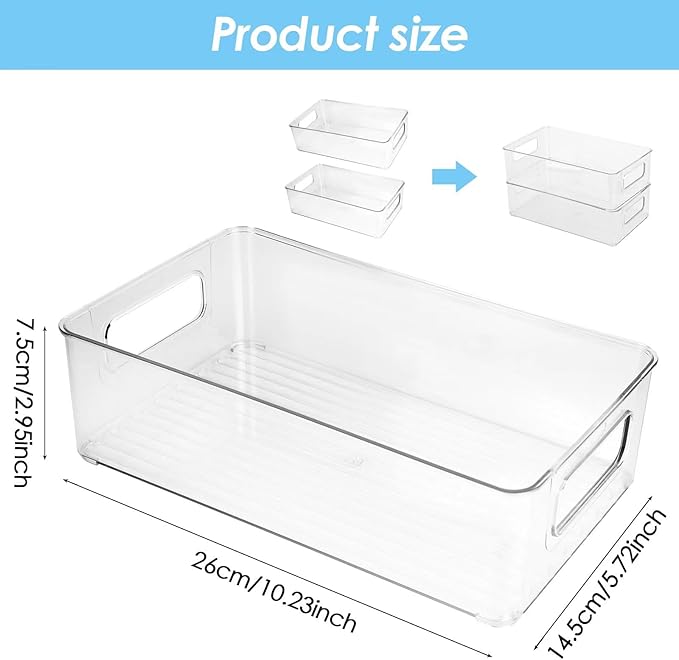Baby Bottle Organizer Plastic Storage Center for Baby Bottles and Food Jars Baby Bottle Organizer for Cabinet, Perfect Organizer for Kitchen Cabinet, Pantry, Refrigerator, and Countertop（2 pcs）