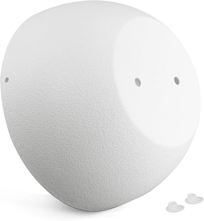 12 inch Large Hanging Planters for Indoor Outdoor Plants, 2 Pack Hanging Flower Pots with Drainage Holes and Chain for Garden Porch, Plastic Hanging Baskets for House Plants, White