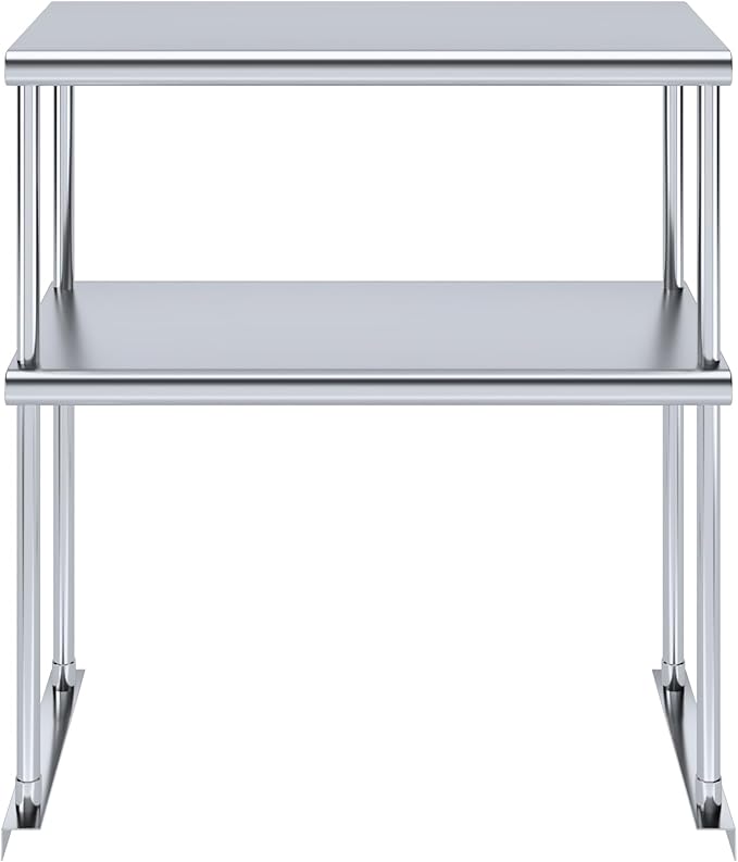 AmGood Double OverShelf Stainless Steel NSF - Many (30" Long x 14" Deep)