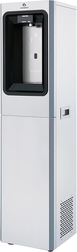 Avalon Freestanding Bottle Filler, High Capaciy Cooling, Sensor Dispensing, UV Cleaning, Digital Bottle Counter Display, Dual Filtration, WiFi Enabled