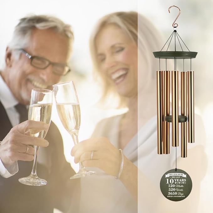 ASTARIN Personalized Wind Chimes for Anniversary, Customized Wedding, Anniversary Presents, Birthday Gifts for Loved One,Gifts for Couples, Gift for Wife, Gift for Her