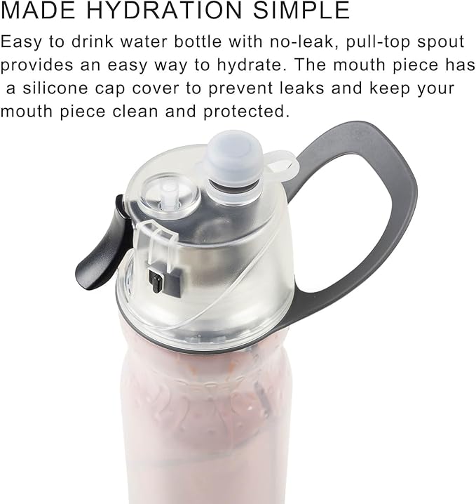 Basketball Accessories Water Bottles Gifts for Boys Girls Misting Sports Water Bottle for Kids School 20 oz Insulated Mist and Sip Waterbottle