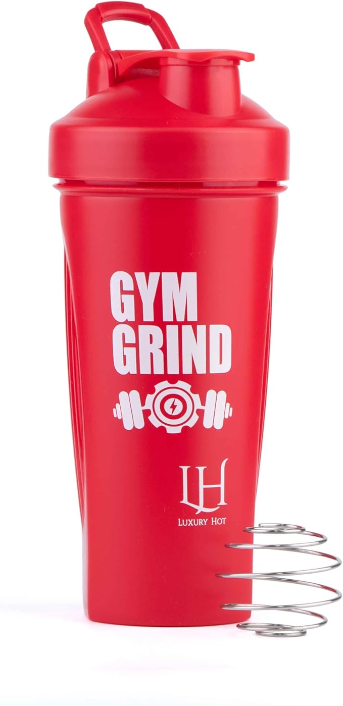 Best Shaker Bottle Perfect for Protein Shakes and Pre Workout - Protein Shaker Bottle with Wire Whisk Ball- Leak-Proof, BPA-Free, Durable Mixer Cup for Smooth Protein Mixes- [5 Pack]