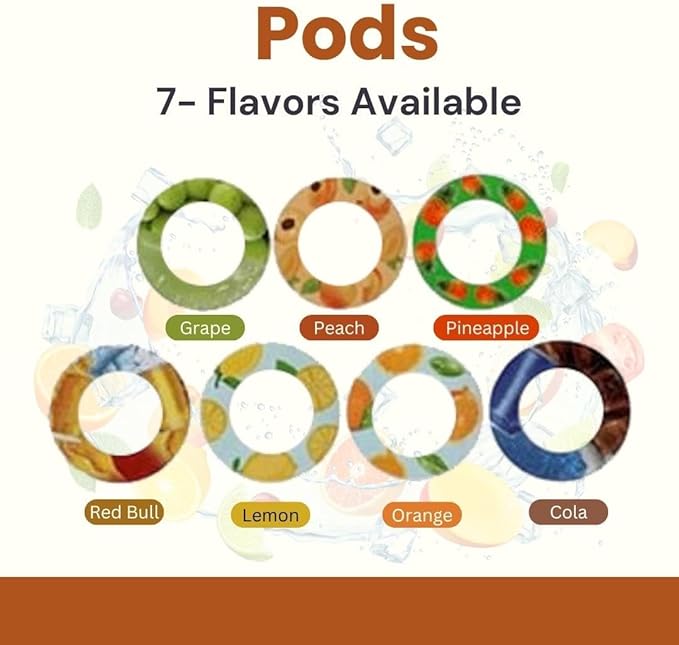 650ml Air Water Bottle with 7 Flavour Pods | BPA Free, Scented, 0 Sugar, 0 Calorie, Sports Water Bottles | Drinking Fruit Fragrance Cup for Fitness, Outdoor, Gym | Starter set… (Purple Pink)