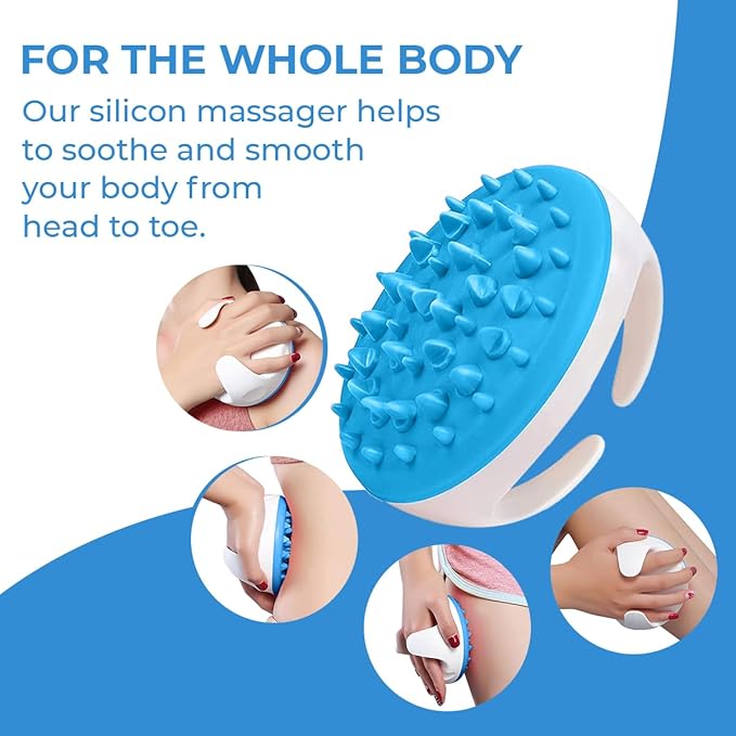 Anti Cellulite Massager Roller - Anticellulite Fascia Blaster for Cellulite Remover - Improves Blood Flow Use Cellulite Brush & Cellulite Roller with Cream or Oil for Cellulite Treatment