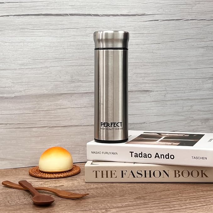 17 OZ 316 Stainless Steel Vacuum Insulated Water Bottle, Keep Cold and Hot, Seamless Cup Leak Proof And Wide Mouth, Sliver