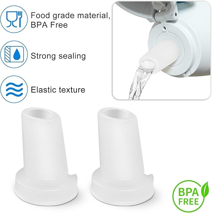 4-Pack Mouthpiece Replacement for Brita Water Bottle With brush, Bite Valve Replacement Parts Compatible with Brita Filter Water Bottles & Brita Stainless Steel Water Bottle (white)