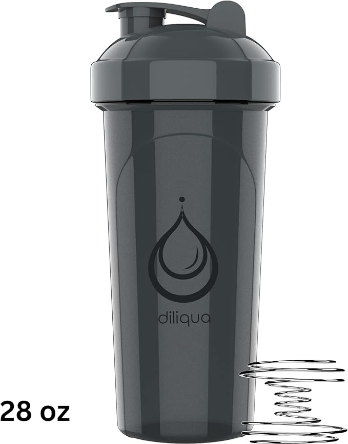 '-2 PACK- 28 oz & 20 oz Shaker Bottles for Protein Mixes | BPA-Free & Dishwasher Safe |small protein shaker bottle | Shaker Cups for protein shakes | Blender Shaker Bottle Pack