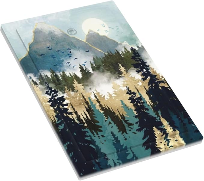 Boho Mountain Forest Abstract Sunset Sunrise Sun 1 Gang Light Switch Covers No Device Wall Plate Decorative Blank Switchplate Electrical Faceplate for Country Bathroom Bedroom Decor