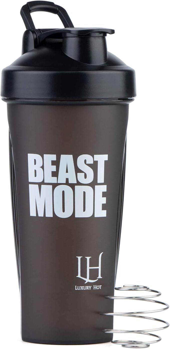 Best Shaker Bottle Perfect for Protein Shakes and Pre Workout - Protein Shaker Bottle with Wire Whisk Ball- Leak-Proof, BPA-Free, Durable Mixer Cup for Smooth Protein Mixes- [5 Pack]