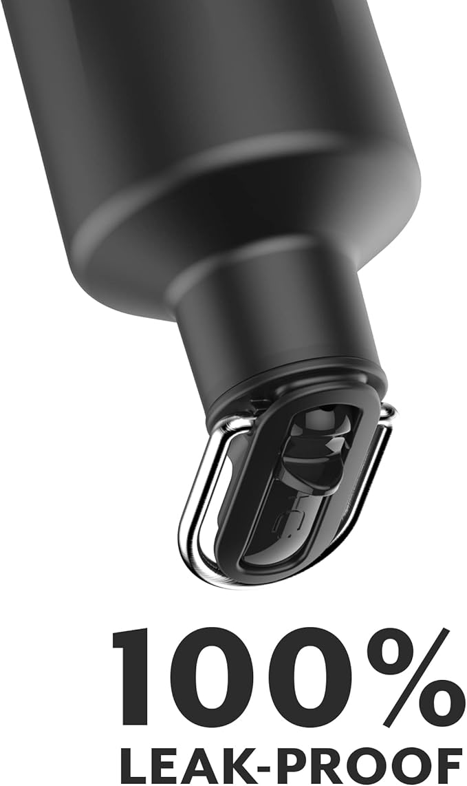 BrüMate ReHydration - 100% Leakproof 25oz Insulated Water Bottle with Straw - Stainless Steel Water Canteen (Ruby)